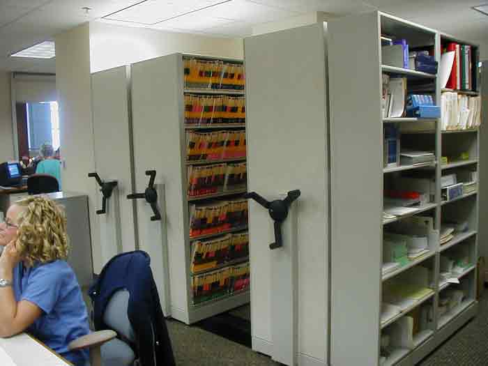 Tab Products movable shelving