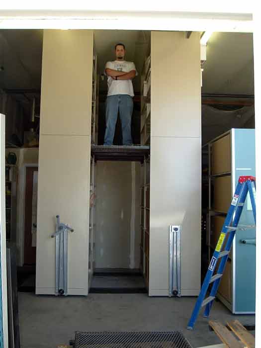 Mezzanine High Density Shelving